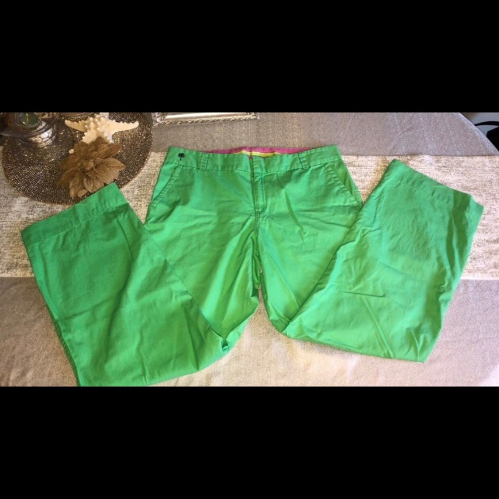 Sz 14 Lilly Pulitzer Kelly Green Chino Pants